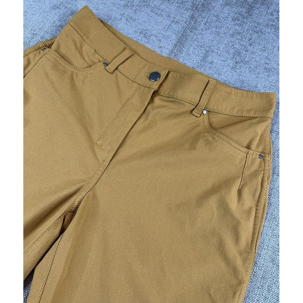 Lululemon Pants Womens Mustard Brown City Sleek 5 Pocket 7/8 Pant Stretch - Sz 6